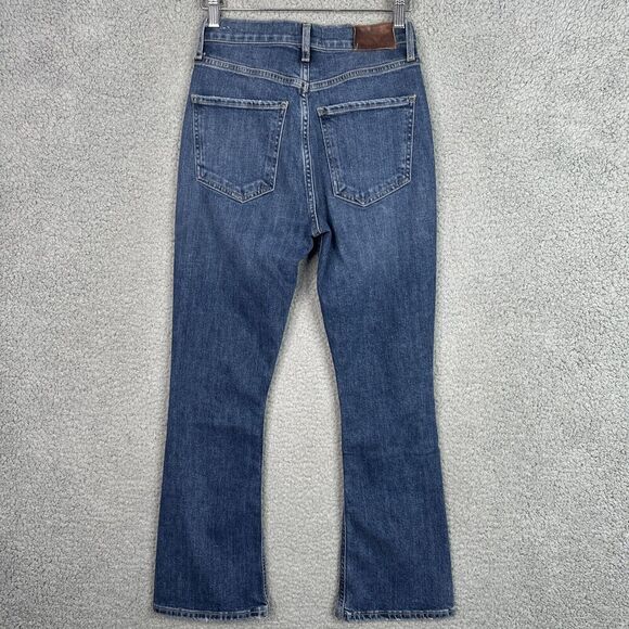 Citizens of Humanity Demy Flare Jeans Distressed Raw Hem Blue Sz 24 - Picture 10 of 13